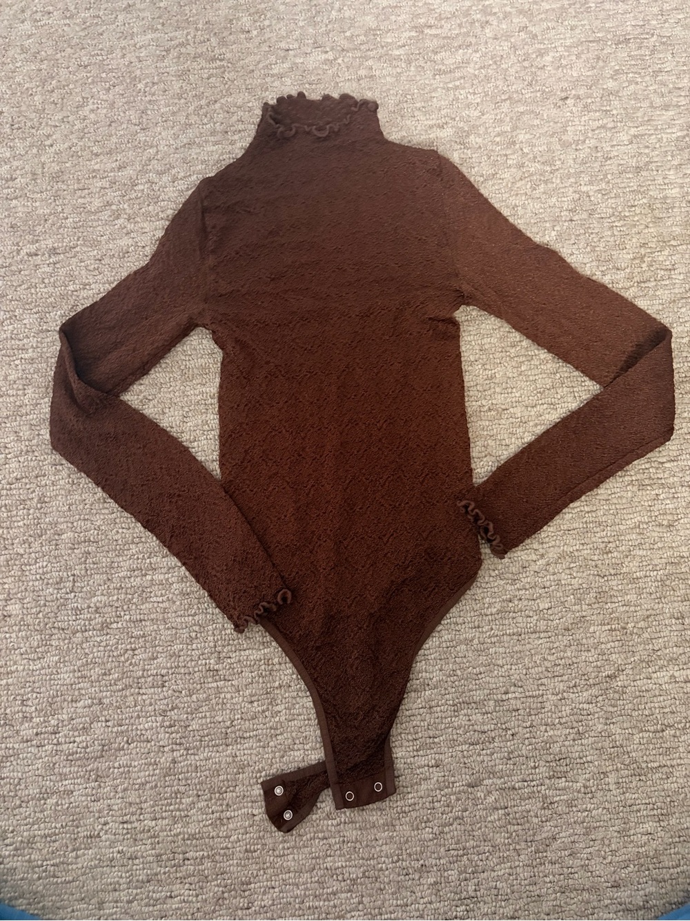 Free People Intimately Free Mara mock neck bodysuit 🤎✨
